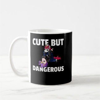 Cute But Dangerous Jiu Jitsu Unicorn Girl 440 Coffee Mug
