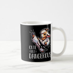 Cute But Dangerous Karate Sheep High Kick Coffee Mug