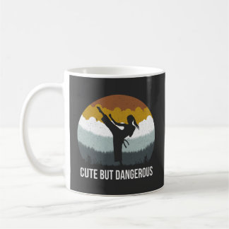 Cute but Dangerous - Karate Taekwondo Karate Girl Coffee Mug