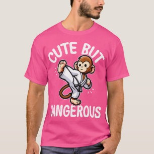 Cute But Dangerous Karate Taekwondo Monkey Karate  T-Shirt