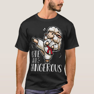 Cute But Dangerous Karate Taekwondo Sheep Karate T-Shirt