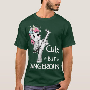 Cute but Dangerous Karate Taekwondo Unicorn Karate T-Shirt