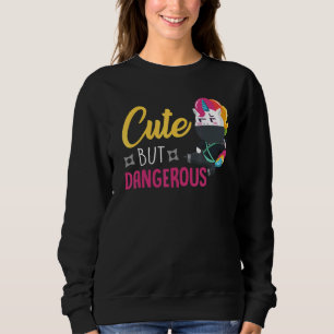 Cute But Dangerous Ninja Unicorn Sweatshirt