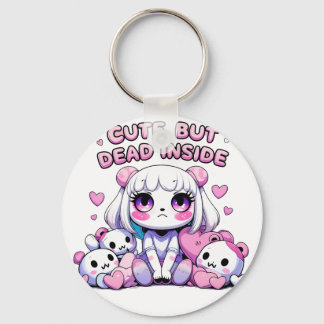 Cute But Dead Inside Aesthetic Keychain – Kawaii G