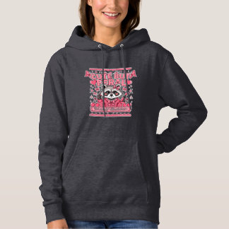 Cute But Feral Coquette Racoon | DIY Cut Up Hoodie