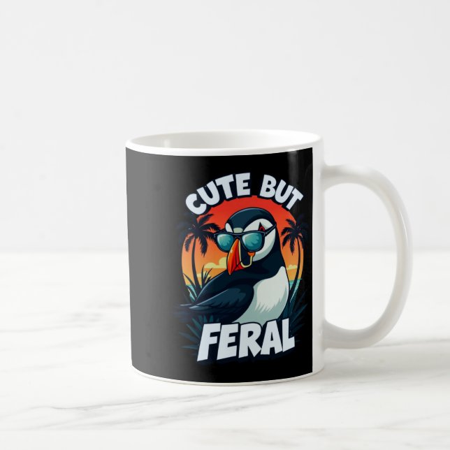 Cute But Feral Trocal Puffin Vibes Performance Coffee Mug (Right)