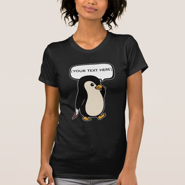 Cute but mischievous penguin T-Shirt (Front)