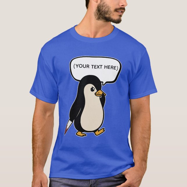 Cute but mischievous penguin T-Shirt (Front)