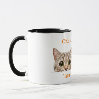 Cute But Psycho Cat 11oz Two-Tone Coffee Mug