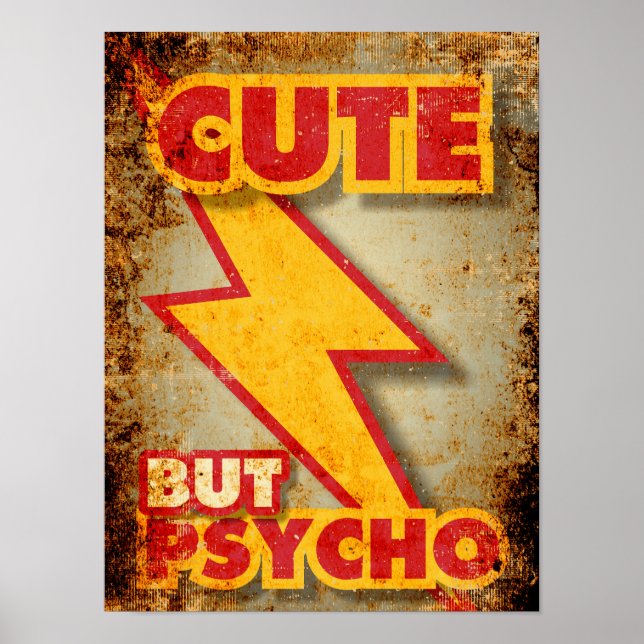 Cute But Psycho Poster (Front)