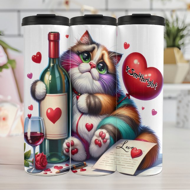 Cute but Psycho Skull Design Thermal Tumbler (Creator Uploaded)