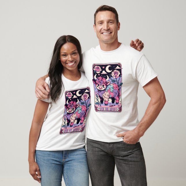 Cute But Pycho Cow Tarot T-Shirt (Unisex)