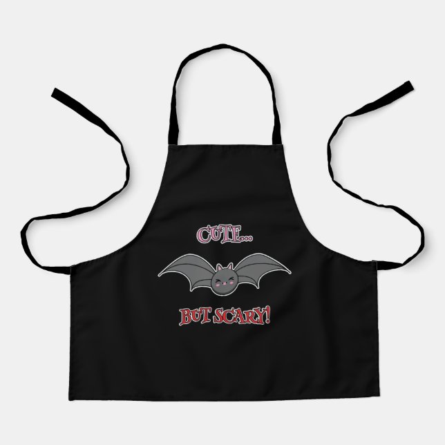 Cute but Scary Bat Apron (Front)