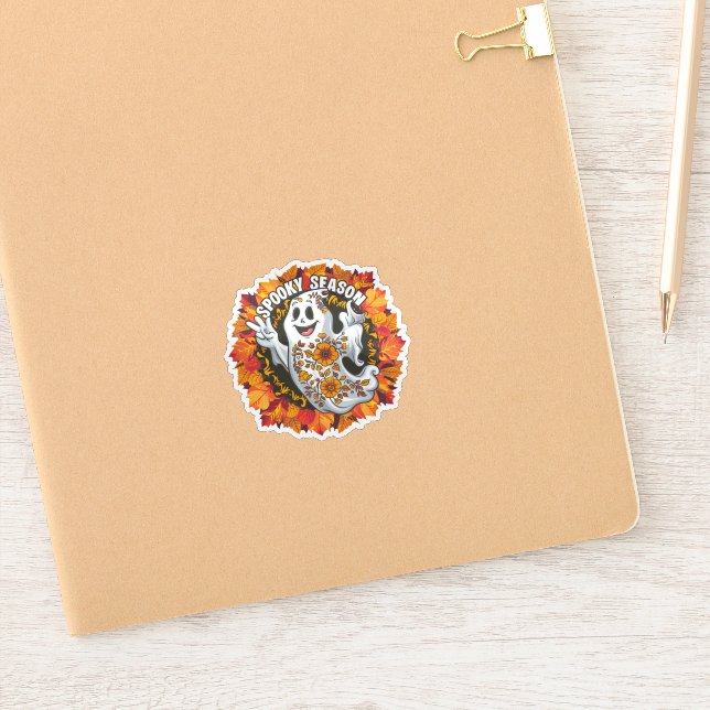 Cute but Scary Cartoon Ghost (Notebook)