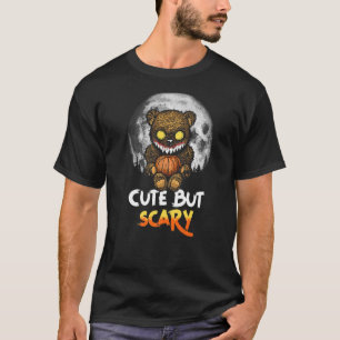 Cute But Scary Horror Zombie Teddy Bear Full Moon T-Shirt