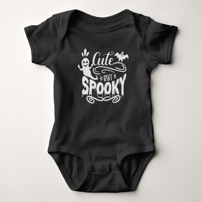 Cute But Spooky Baby Bodysuit (Front)