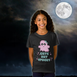 Cute But Spooky Halloween Slogan Graphic T-Shirt