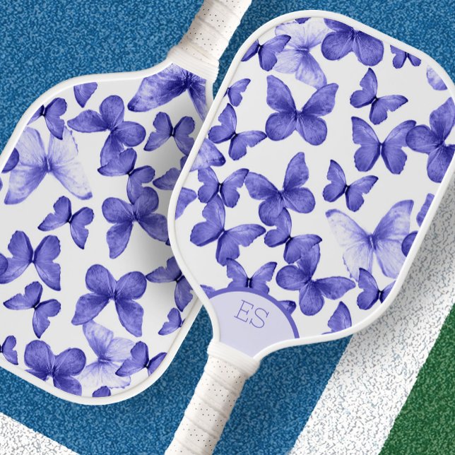 Cute butterflies blue pickleball paddle (Creator Uploaded)