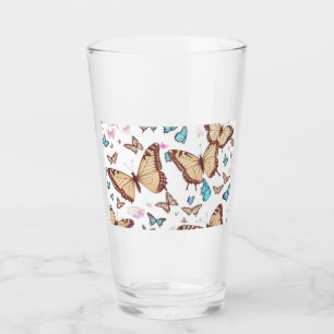 Cute Butterflies Glass
