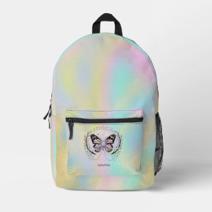 Cute Butterfly Colorful Printed Backpack