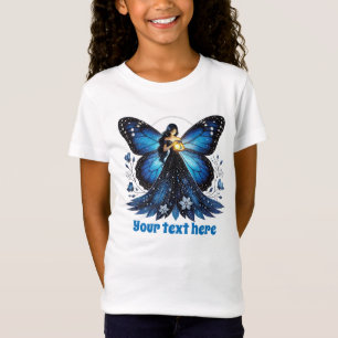 Cute Butterfly fantasy unicorn girls customisable  T-Shirt