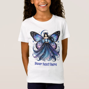 Cute Butterfly fantasy unicorn girls customisable T-Shirt