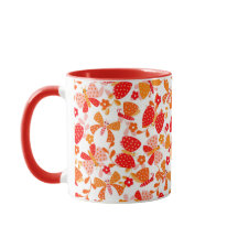 Cute butterfly in a flower garden in red orange