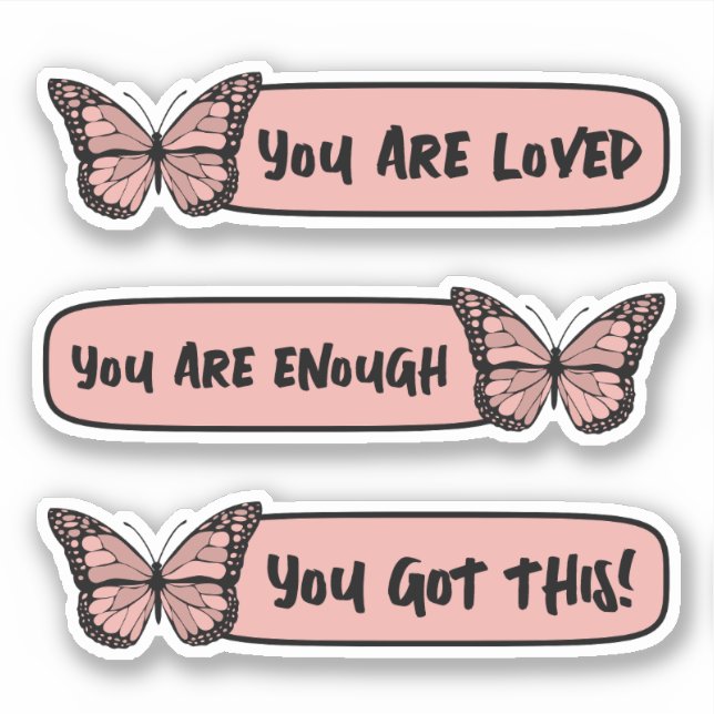 Cute Butterfly Positive Affirmations Self love  (Front)