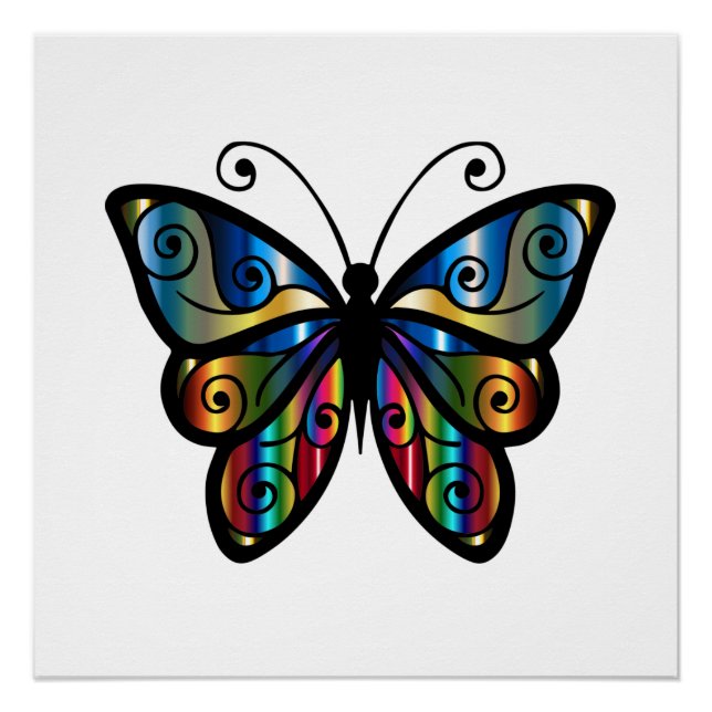 Cute Butterfly  Poster (Front)