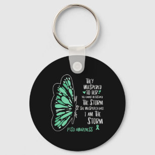 Cute Butterfly Ptsd Depression Prevention Us Army Key Ring