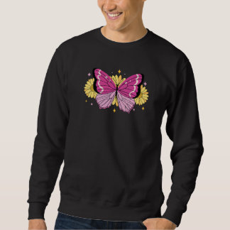 Cute Butterfly Sunflower Sweatshirt