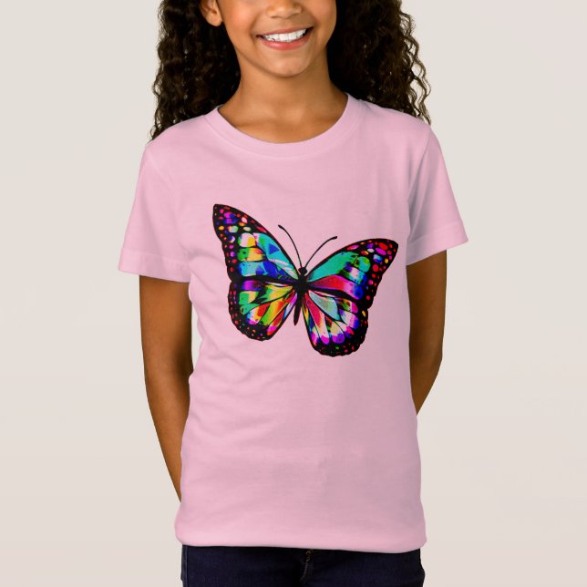 Cute butterfly tshirt design kids butterflies pair (Front)