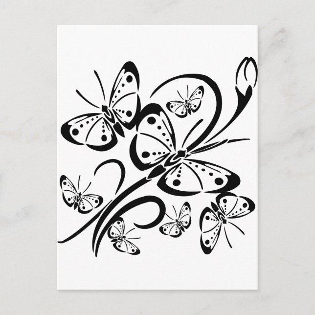Cute Butterfly's Postcard (Front)