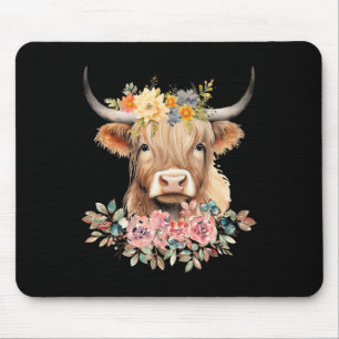 Cute By Cow Xmas Pajamas Christmas  Mouse Pad