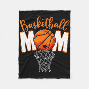 Cute Bysketbyll Mum Mama Mother's Day From Son Dau Fleece Blanket