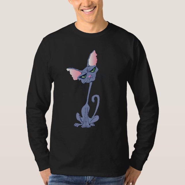 Cute Ca  Cat   Pocket Cat T-Shirt (Front)