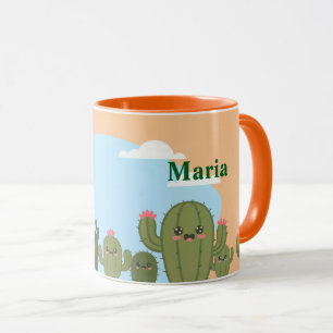 Cute Cacti Blue Sky Mug