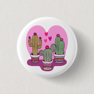 cute Cactus 3 Cm Round Badge