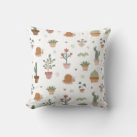 Cute cactus and succulents pattern