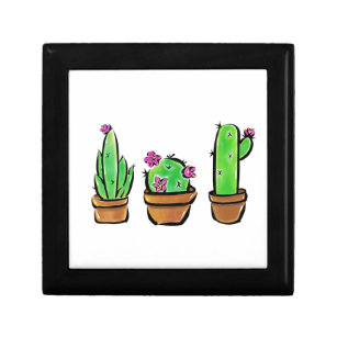 Cute Cactus cacti succulents  Gift Box