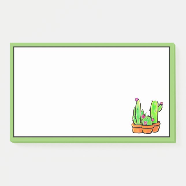 Cute Cactus cacti succulents  Post-it Notes (Front)