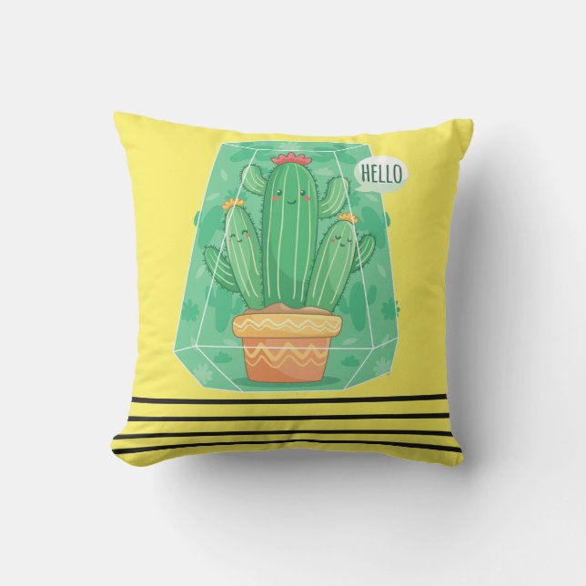 cute Cactus Cushion (Front)