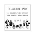 Cute Cactus | Custom Family Name & Return Address