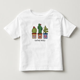 Cute Cactus Family In Watercolor Toddler T-Shirt