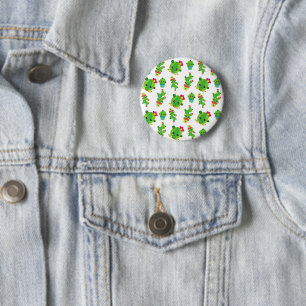 Cute Cactus, Green Cactus, Cactus Pattern 6 Cm Round Badge