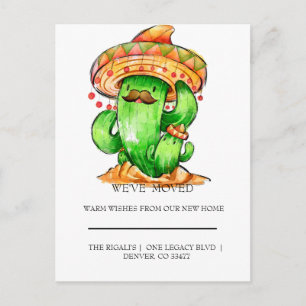 cute Cactus home moving Postcard