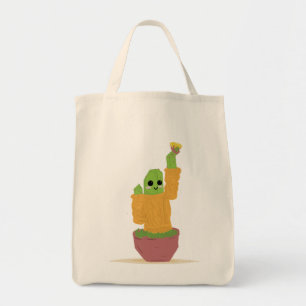 Cute Cactus In Sweater Tote Bag