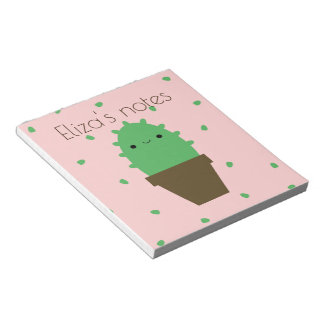 Cute cactus kawaii plant notepad