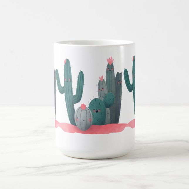 cute Cactus Magic Mug (Center)