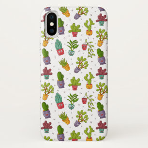Cute Cactus Nature Succulents Pattern Case-Mate iPhone Case